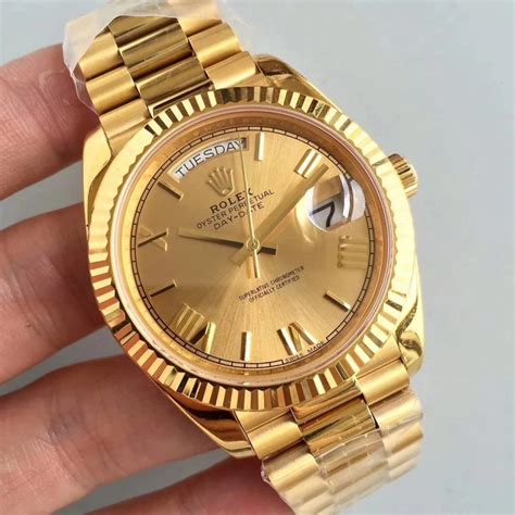 are rolex watches real gold